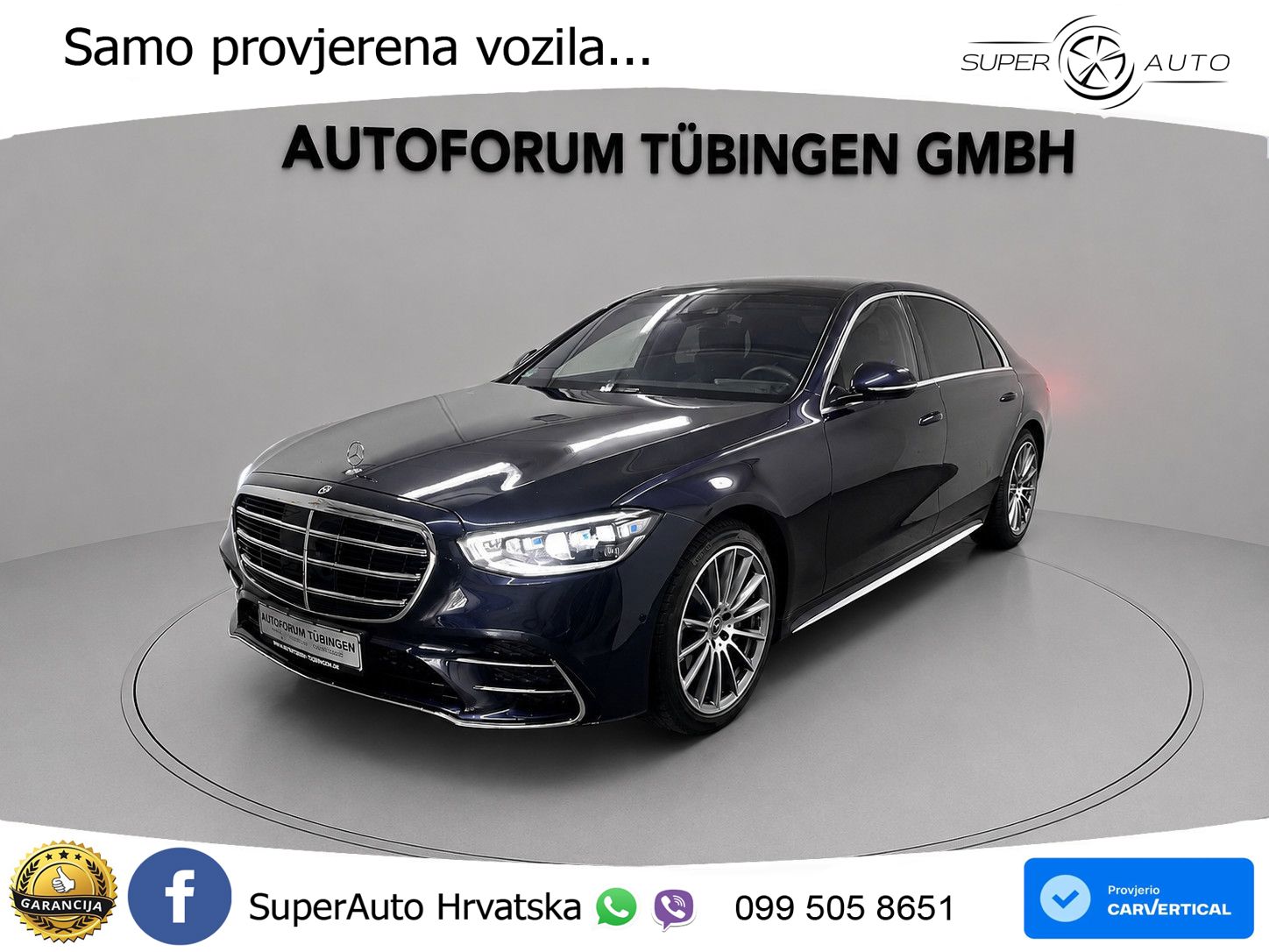 Mercedes S 500 (449 KS) EQ Boost 4MATIC 9G-TRONIC AMG ZRAČNI+ACC+GR SJED+KAM+PANO