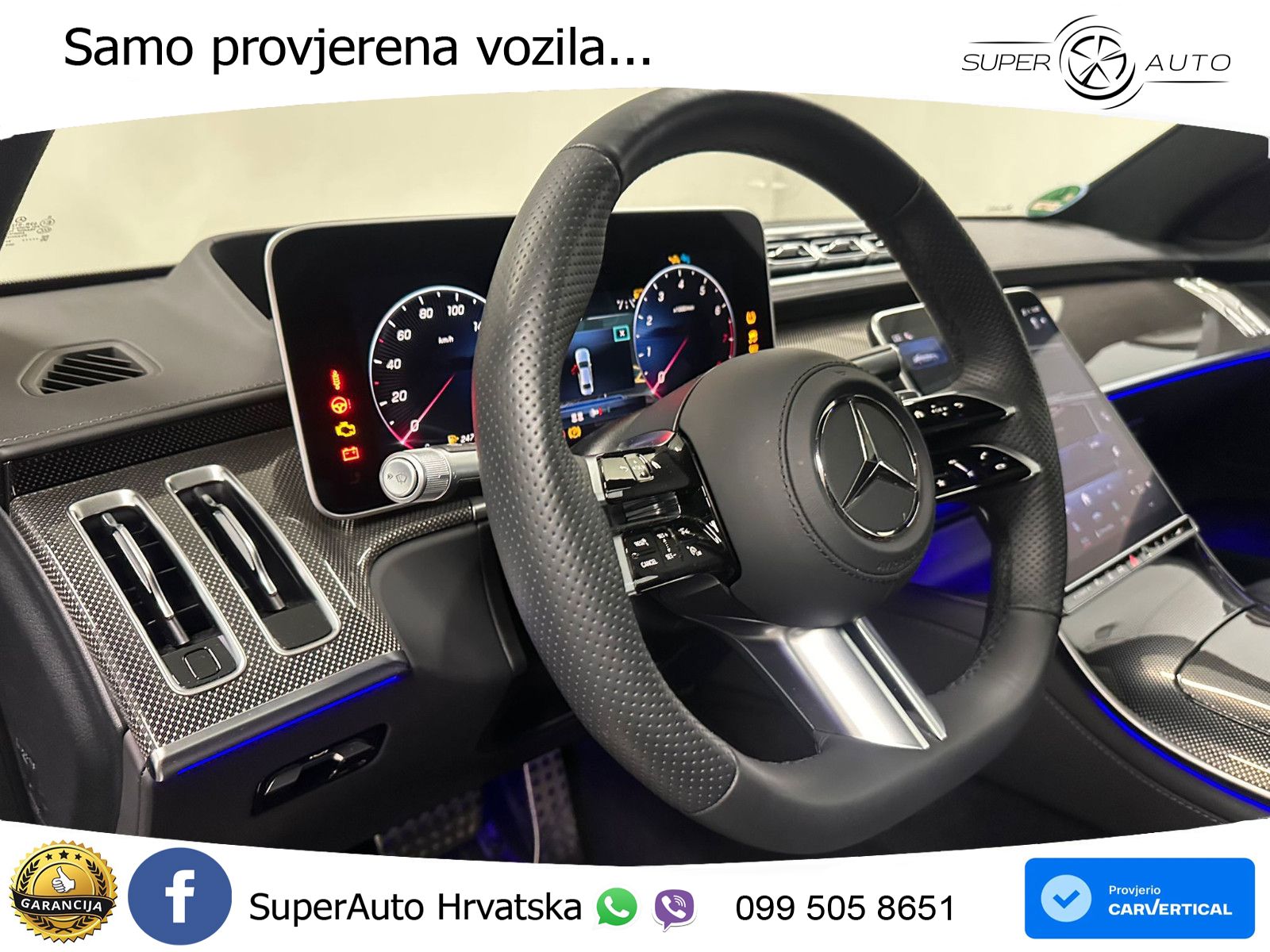 Mercedes S 500 (449 KS) EQ Boost 4MATIC 9G-TRONIC AMG ZRAČNI+ACC+GR SJED+KAM+PANO