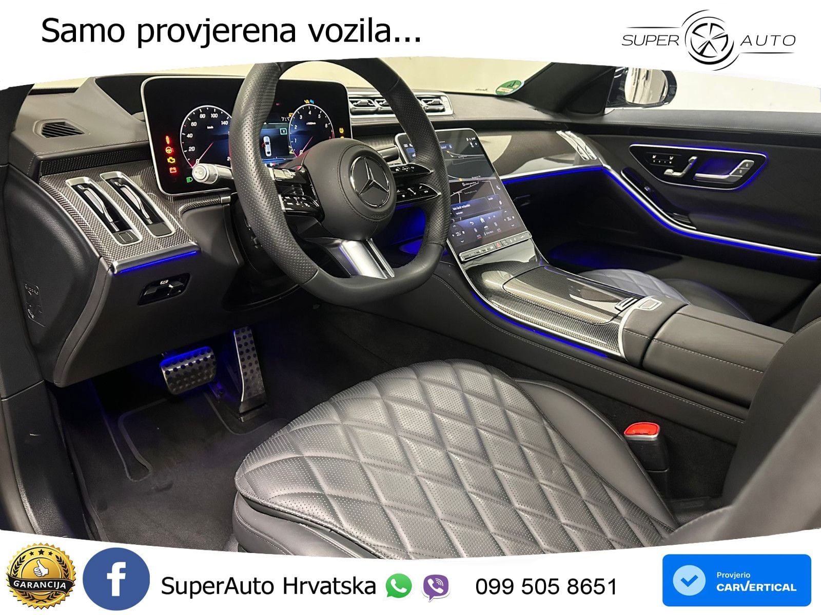 Mercedes S 500 (449 KS) EQ Boost 4MATIC 9G-TRONIC AMG ZRAČNI+ACC+GR SJED+KAM+PANO
