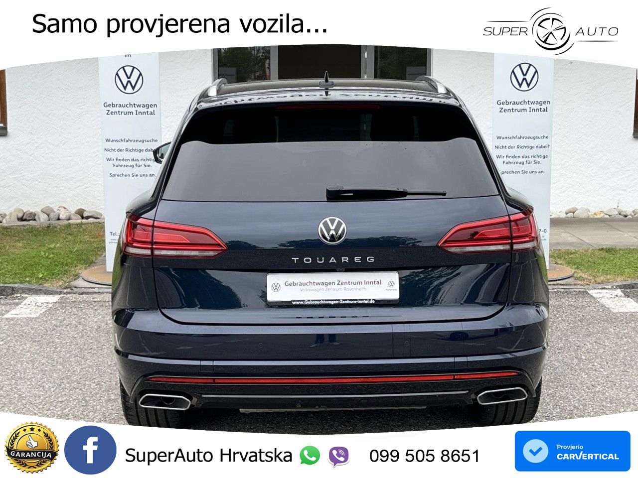 Volkswagen Touareg 3.0 V6 TDI (286 KS) 4MOTION Tiptronic R-Line ZRAČNI+ACC+4xGR SJED+KAM