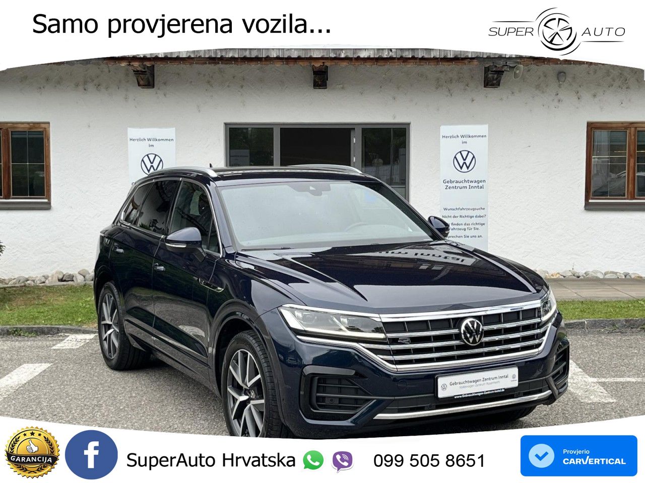 Volkswagen Touareg 3.0 V6 TDI (286 KS) 4MOTION Tiptronic R-Line ZRAČNI+ACC+4xGR SJED+KAM