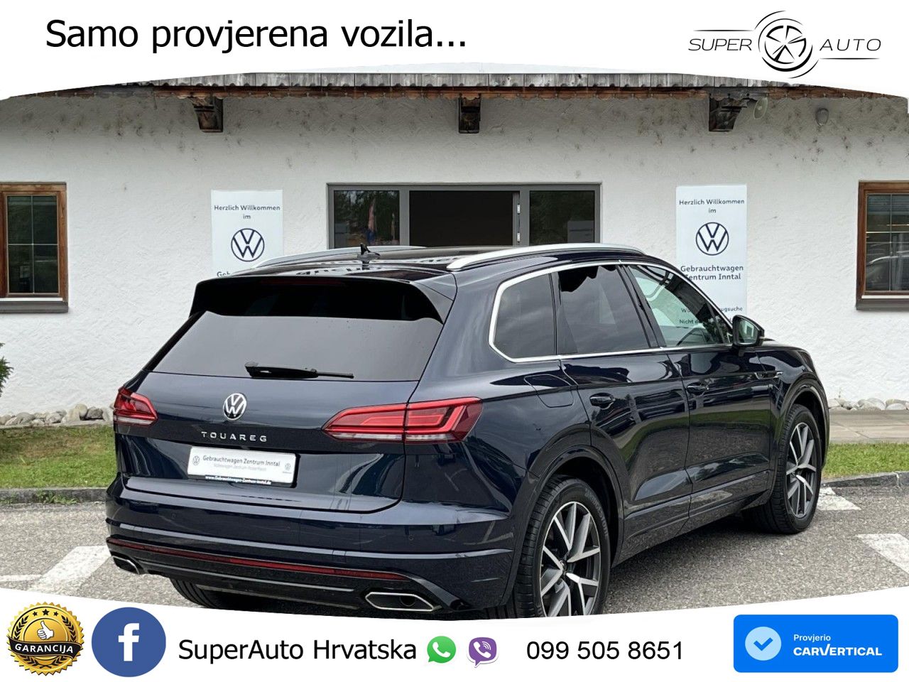 Volkswagen Touareg 3.0 V6 TDI (286 KS) 4MOTION Tiptronic R-Line ZRAČNI+ACC+4xGR SJED+KAM