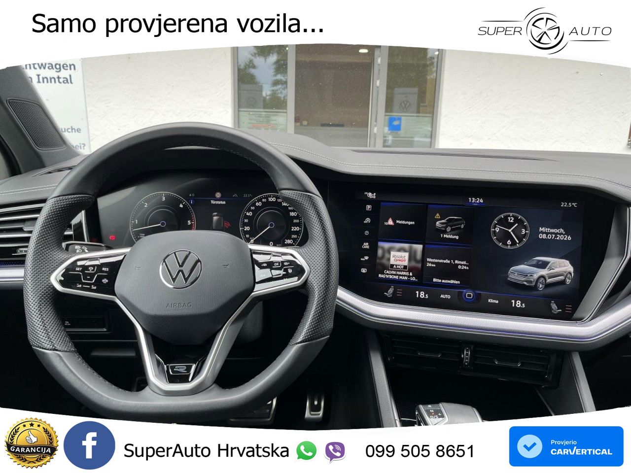 Volkswagen Touareg 3.0 V6 TDI (286 KS) 4MOTION Tiptronic R-Line ZRAČNI+ACC+4xGR SJED+KAM