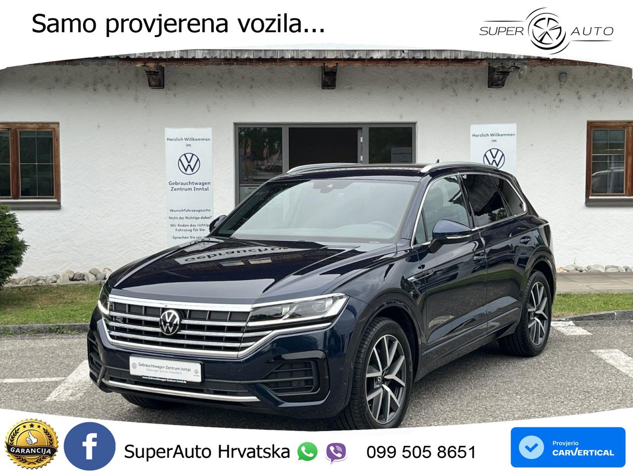 Volkswagen Touareg 3.0 V6 TDI (286 KS) 4MOTION Tiptronic R-Line ZRAČNI+ACC+4xGR SJED+KAM