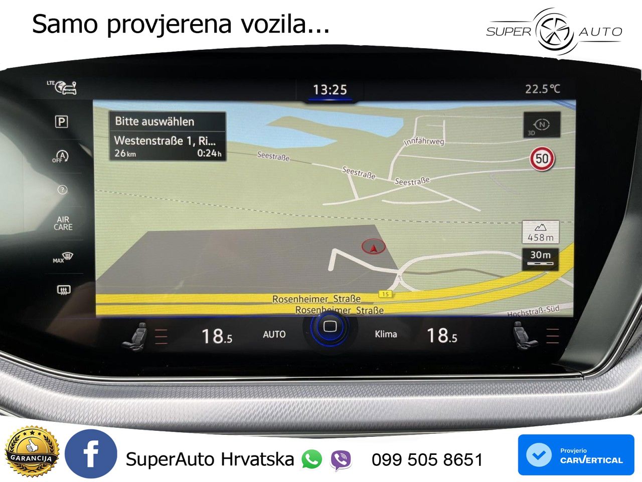 Volkswagen Touareg 3.0 V6 TDI (286 KS) 4MOTION Tiptronic R-Line ZRAČNI+ACC+4xGR SJED+KAM