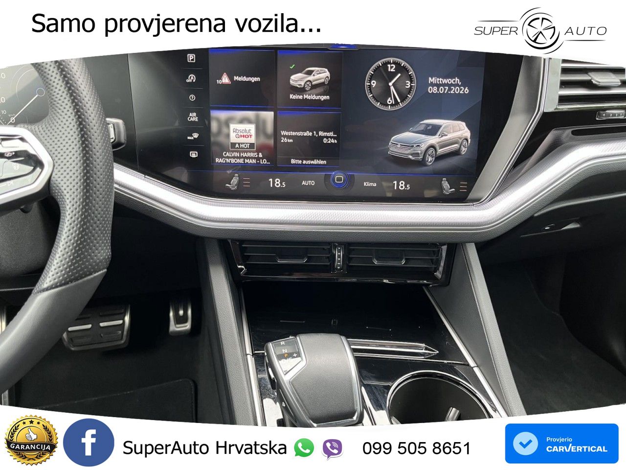 Volkswagen Touareg 3.0 V6 TDI (286 KS) 4MOTION Tiptronic R-Line ZRAČNI+ACC+4xGR SJED+KAM