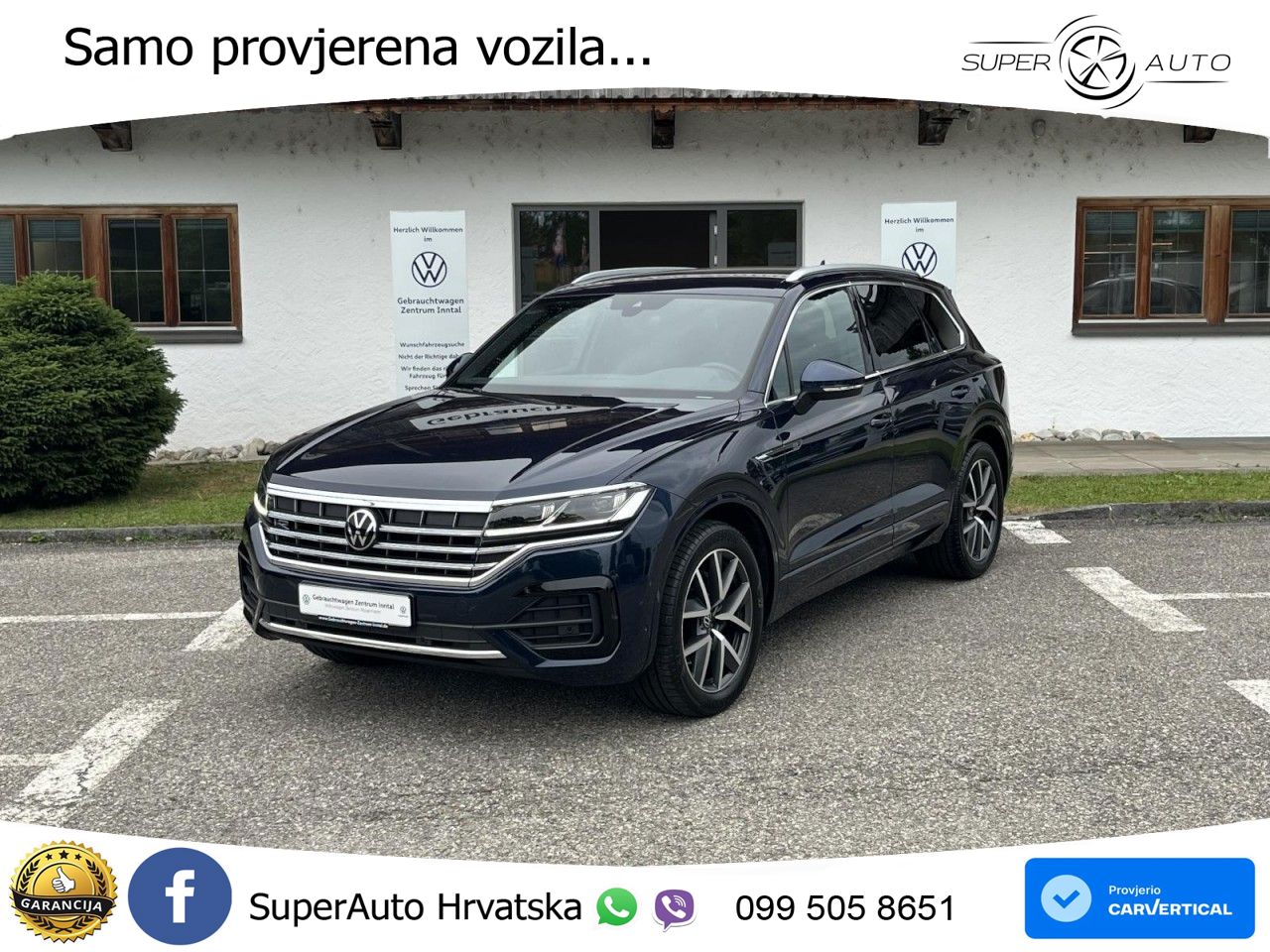 Volkswagen Touareg 3.0 V6 TDI (286 KS) 4MOTION Tiptronic R-Line ZRAČNI+ACC+4xGR SJED+KAM
