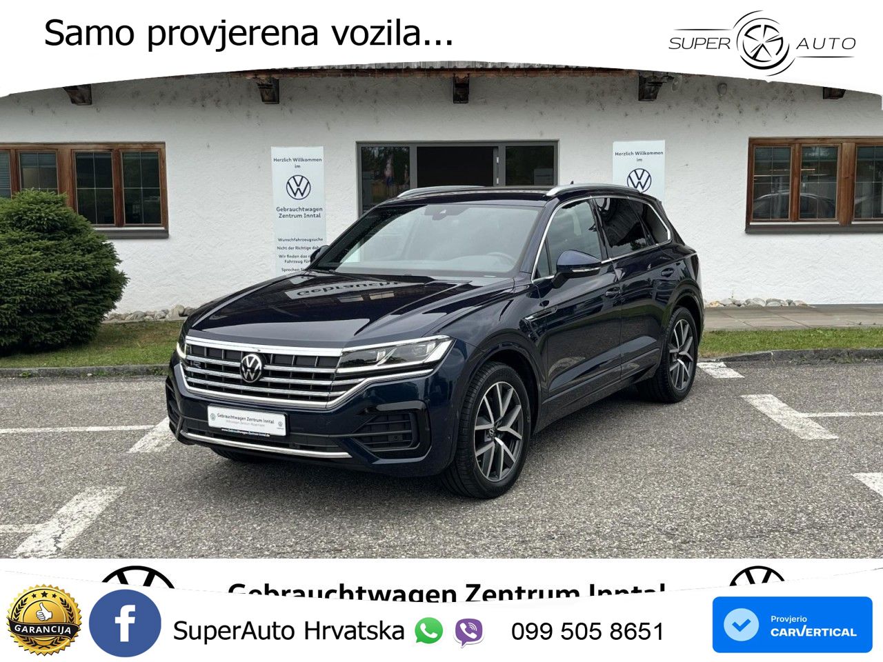 Volkswagen Touareg 3.0 V6 TDI (286 KS) 4MOTION Tiptronic R-Line ZRAČNI+ACC+4xGR SJED+KAM