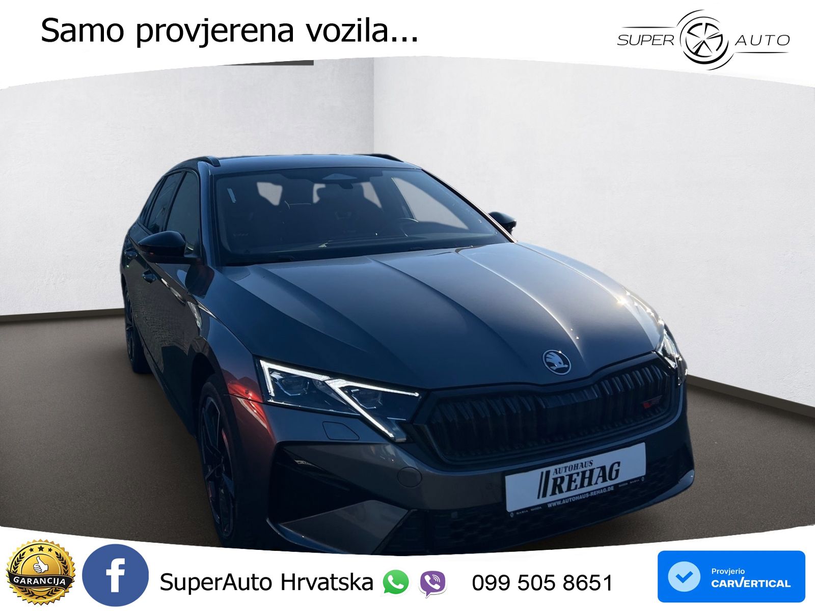 Škoda Octavia Combi RS 2.0 TSI (265 KS) DSG LED+GR SJED+ACC