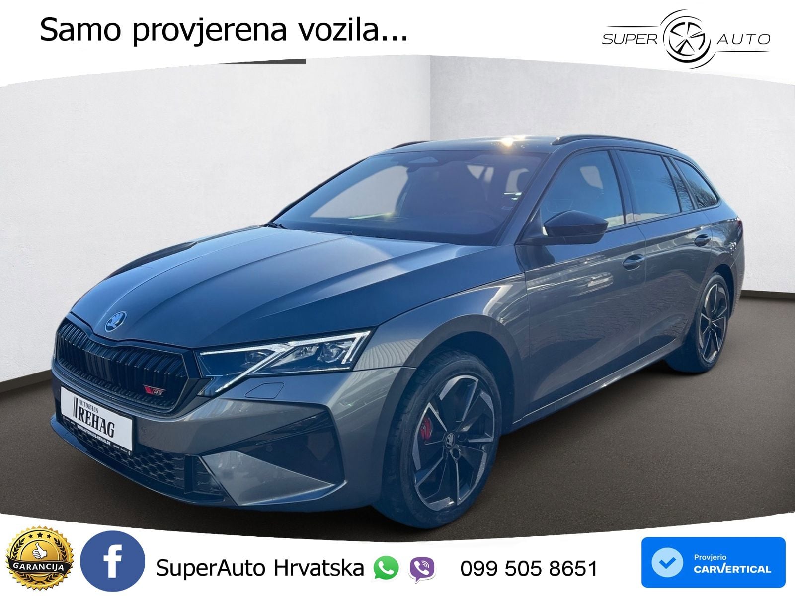 Škoda Octavia Combi RS 2.0 TSI (265 KS) DSG LED+GR SJED+ACC