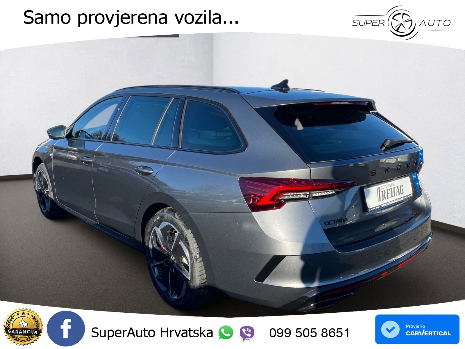 Škoda Octavia Combi RS 2.0 TSI (265 KS) DSG LED+GR SJED+ACC