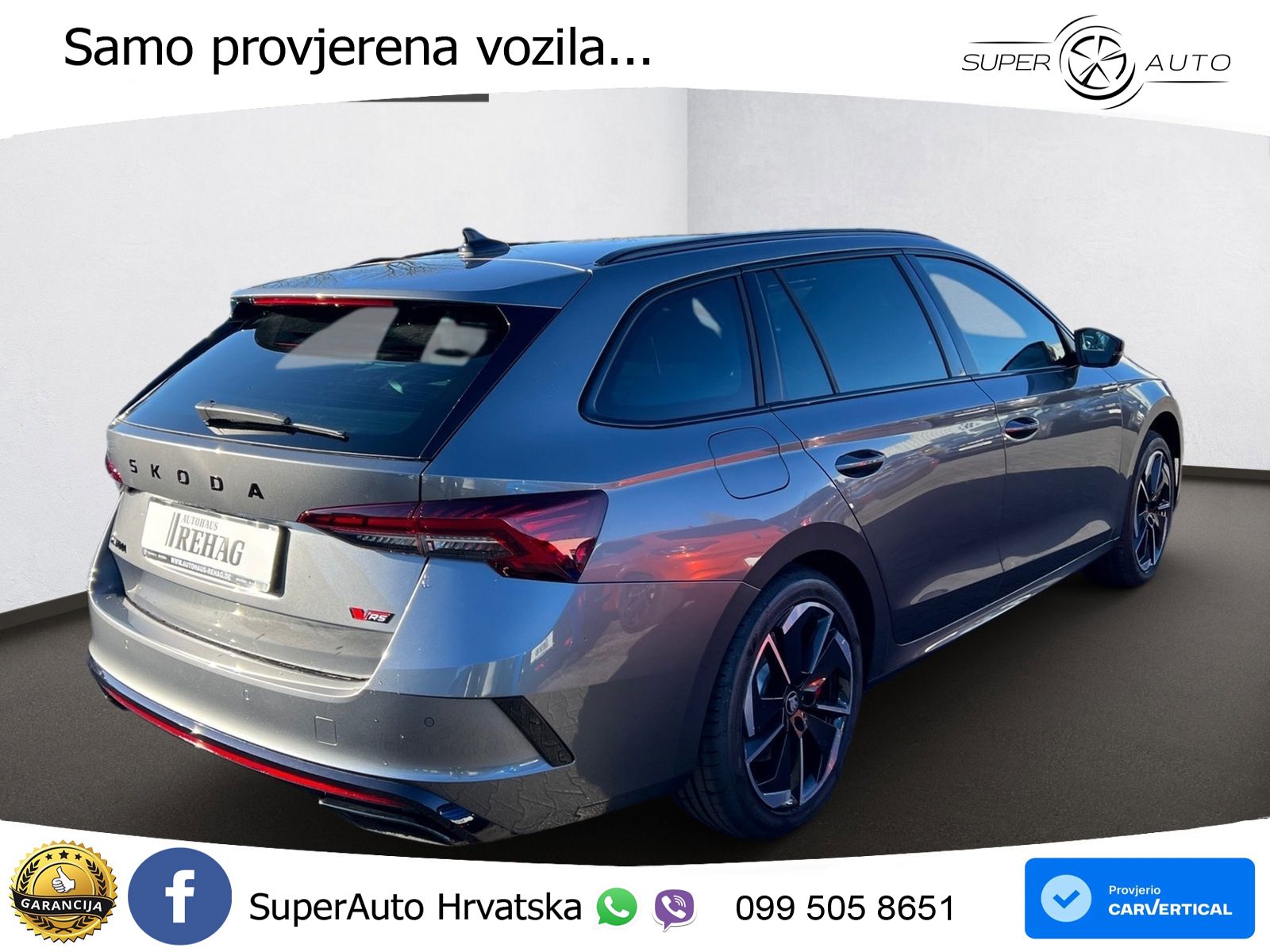 Škoda Octavia Combi RS 2.0 TSI (265 KS) DSG LED+GR SJED+ACC