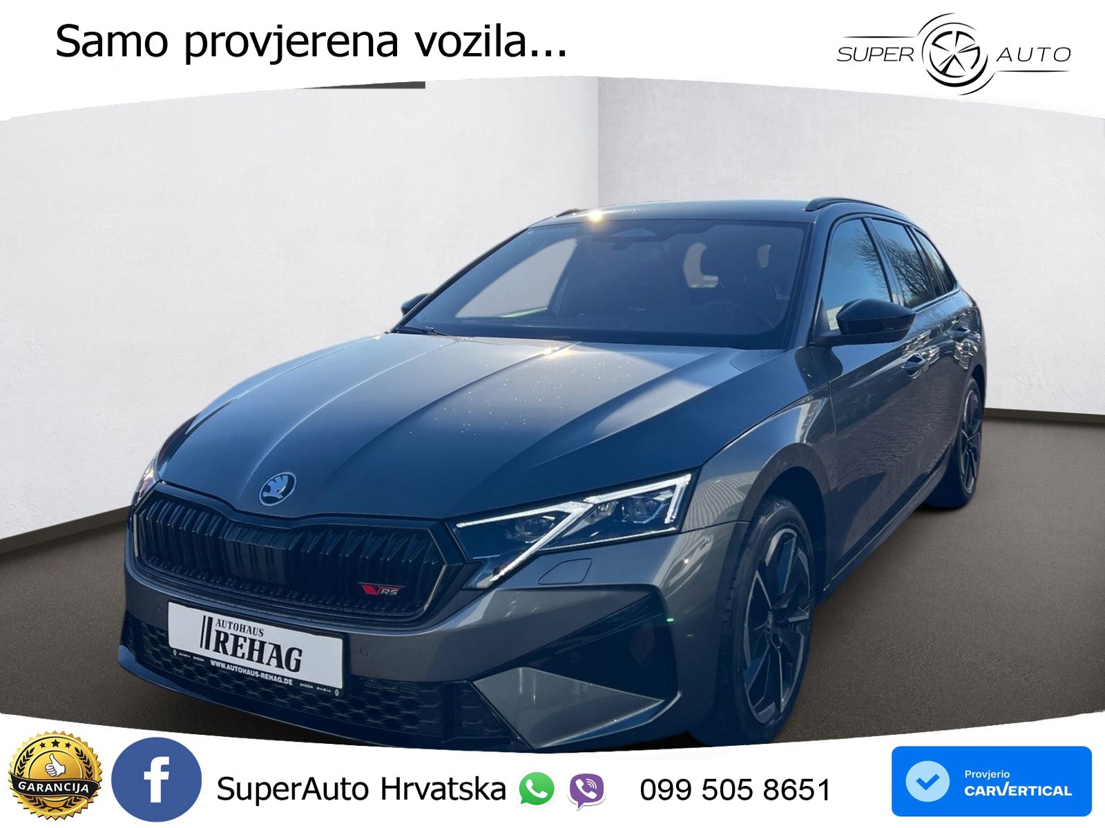 Škoda Octavia Combi RS 2.0 TSI (265 KS) DSG LED+GR SJED+ACC