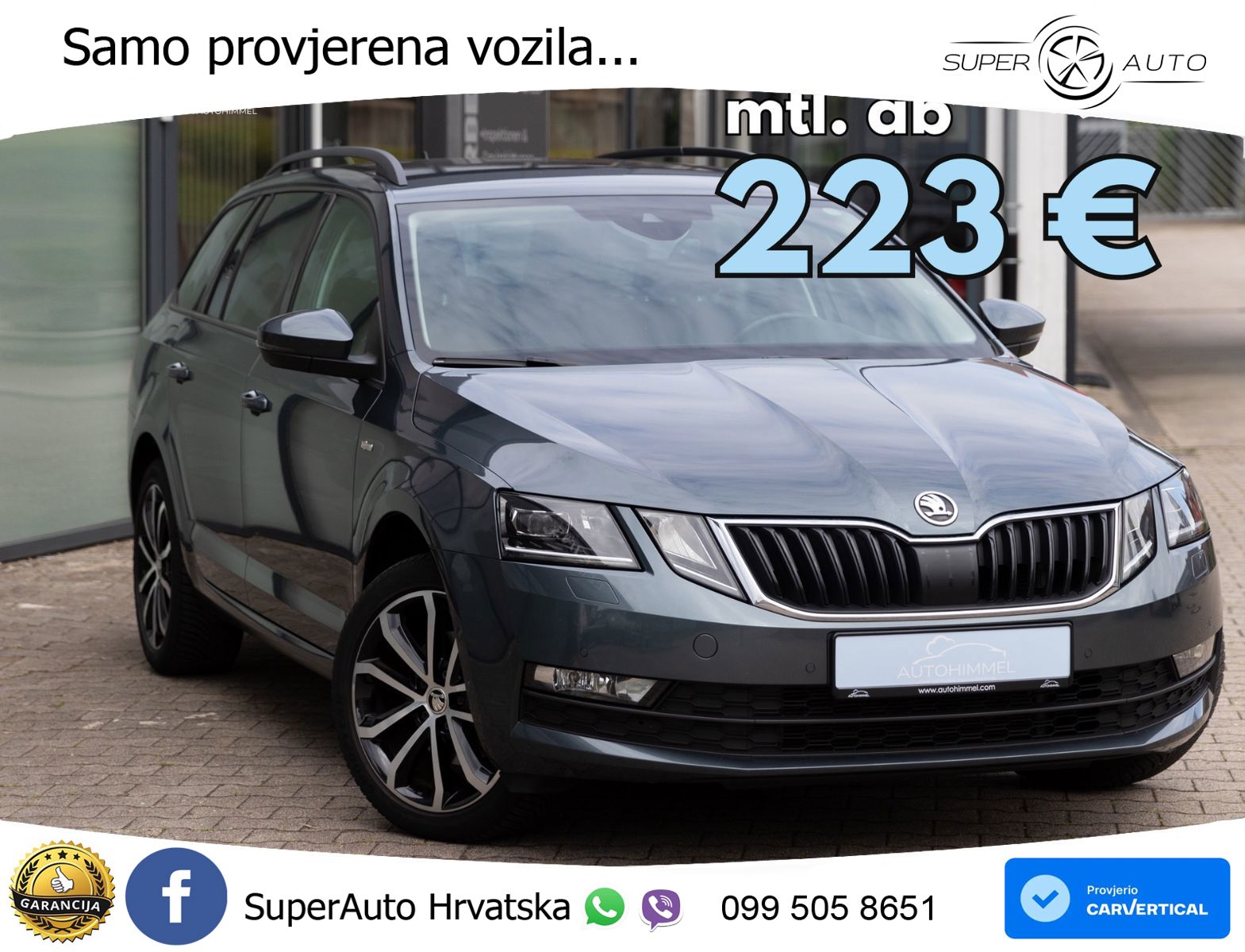 Škoda Octavia Combi 2.0 TDI (150 KS) DSG LED+GR SJED+ACC