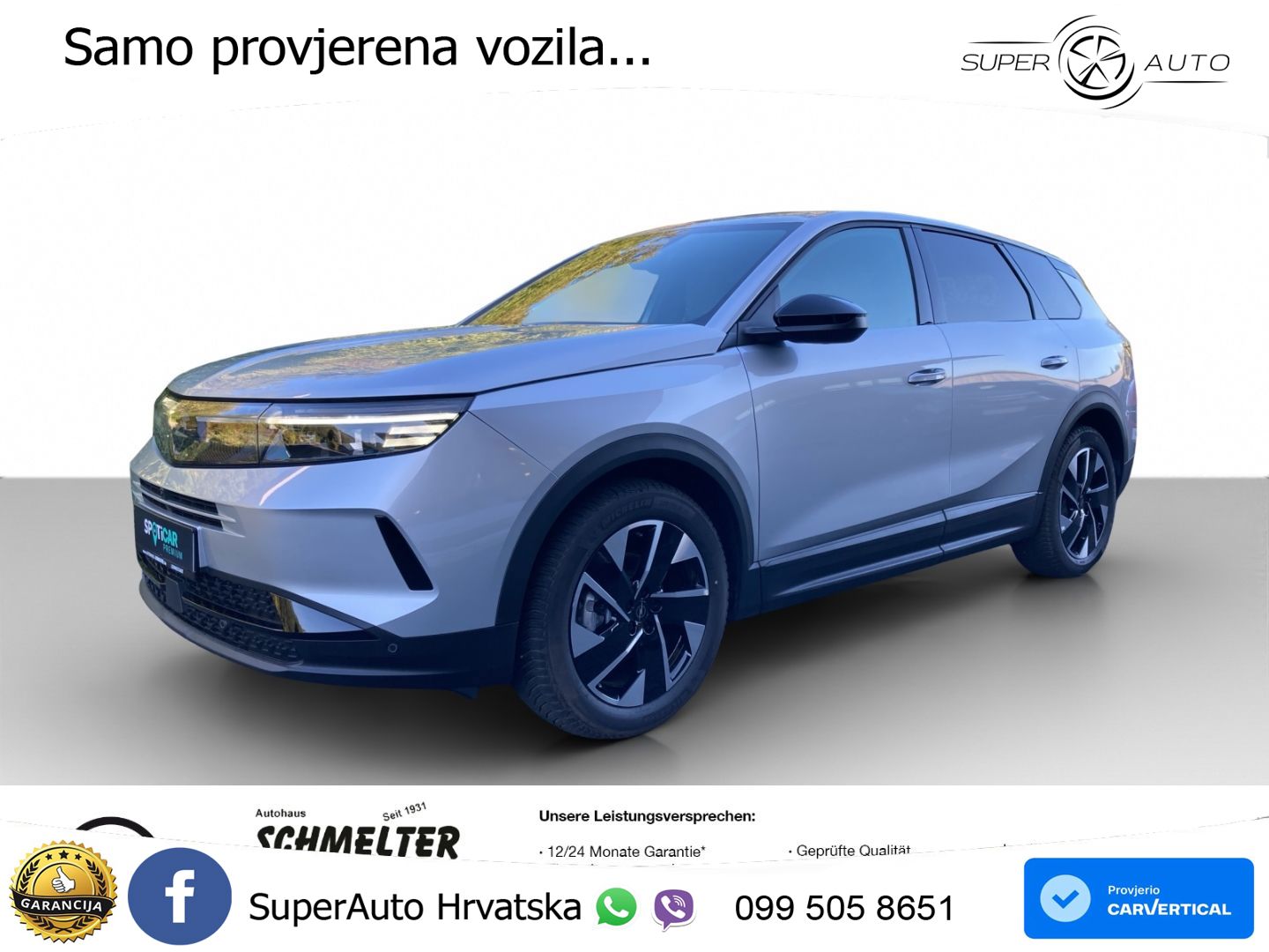 Opel Grandland 1.2 Turbo (145 KS) Hybrid eDCT GS LED+GR SJED+ACC