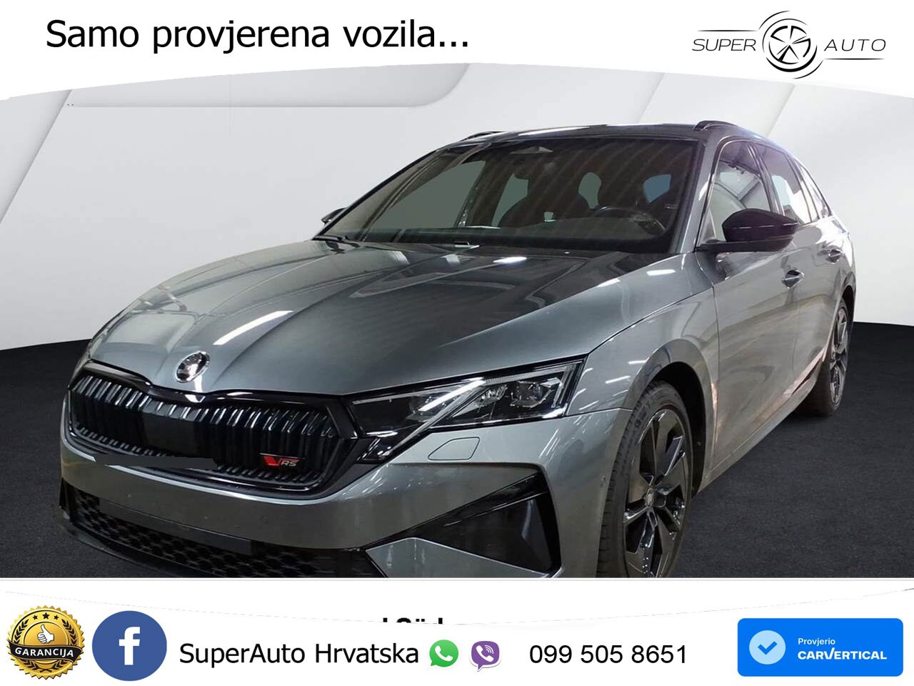 Škoda Octavia Combi RS 2.0 TSI (265 KS) DSG LED+GR SJED+ACC