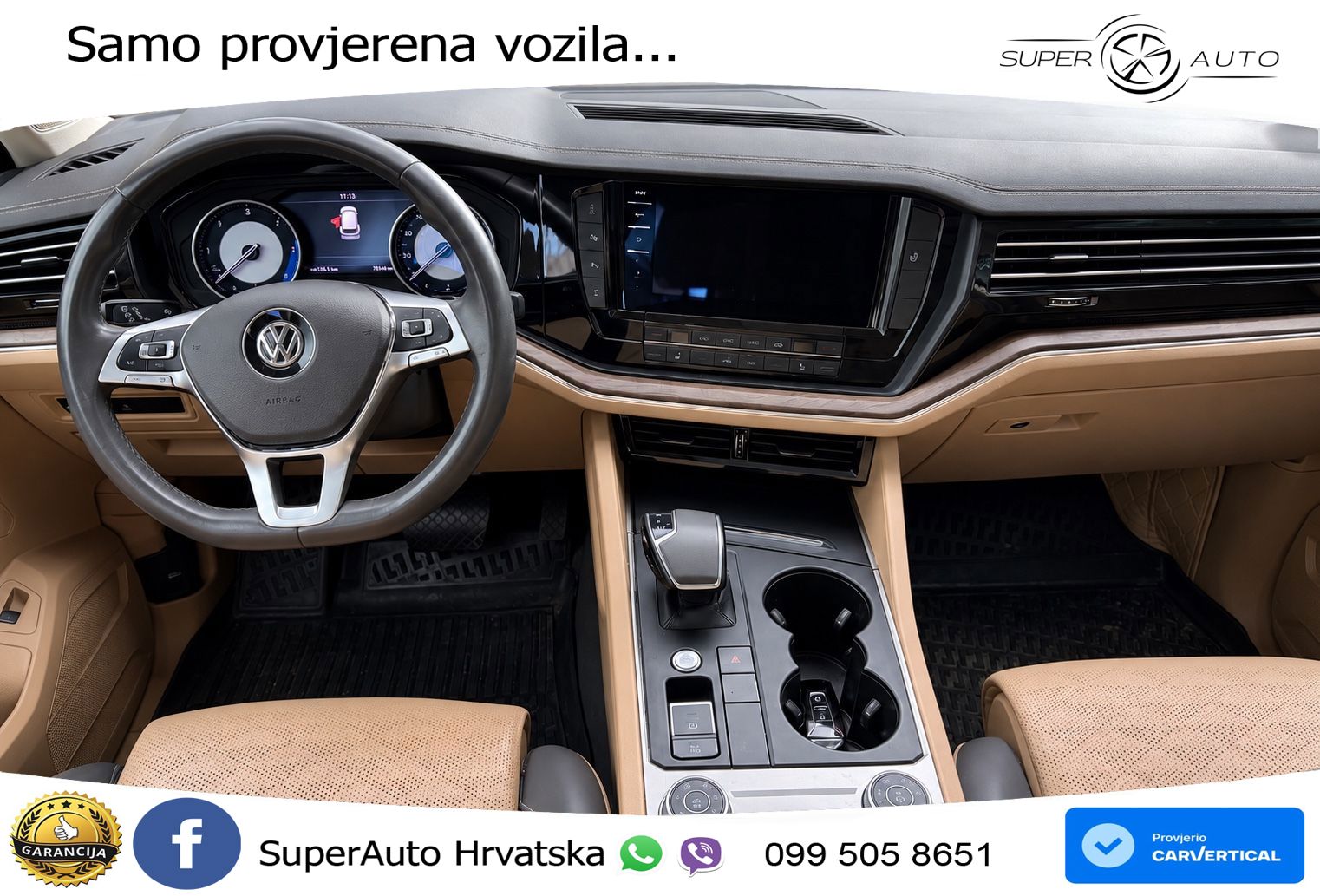 Volkswagen Touareg 3.0 V6 TDI (286 KS) 4MOTION Tiptronic ZRAČNI+ACC+GR SJED+KAM+PANO
