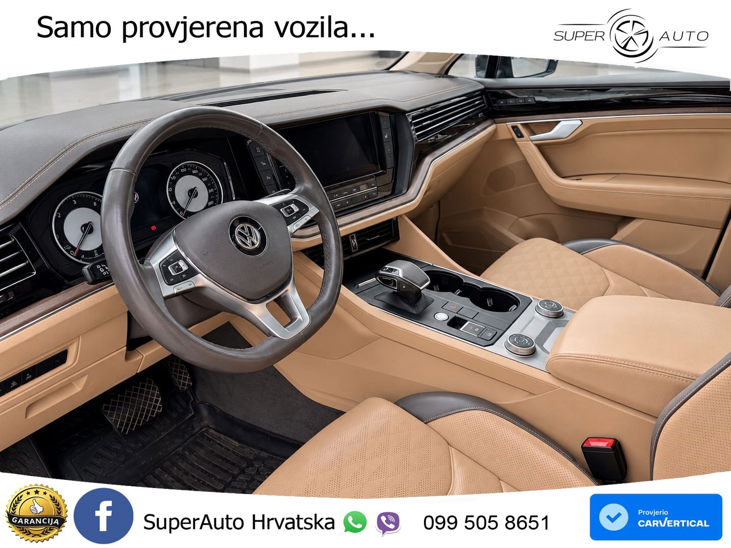 Volkswagen Touareg 3.0 V6 TDI (286 KS) 4MOTION Tiptronic ZRAČNI+ACC+GR SJED+KAM+PANO
