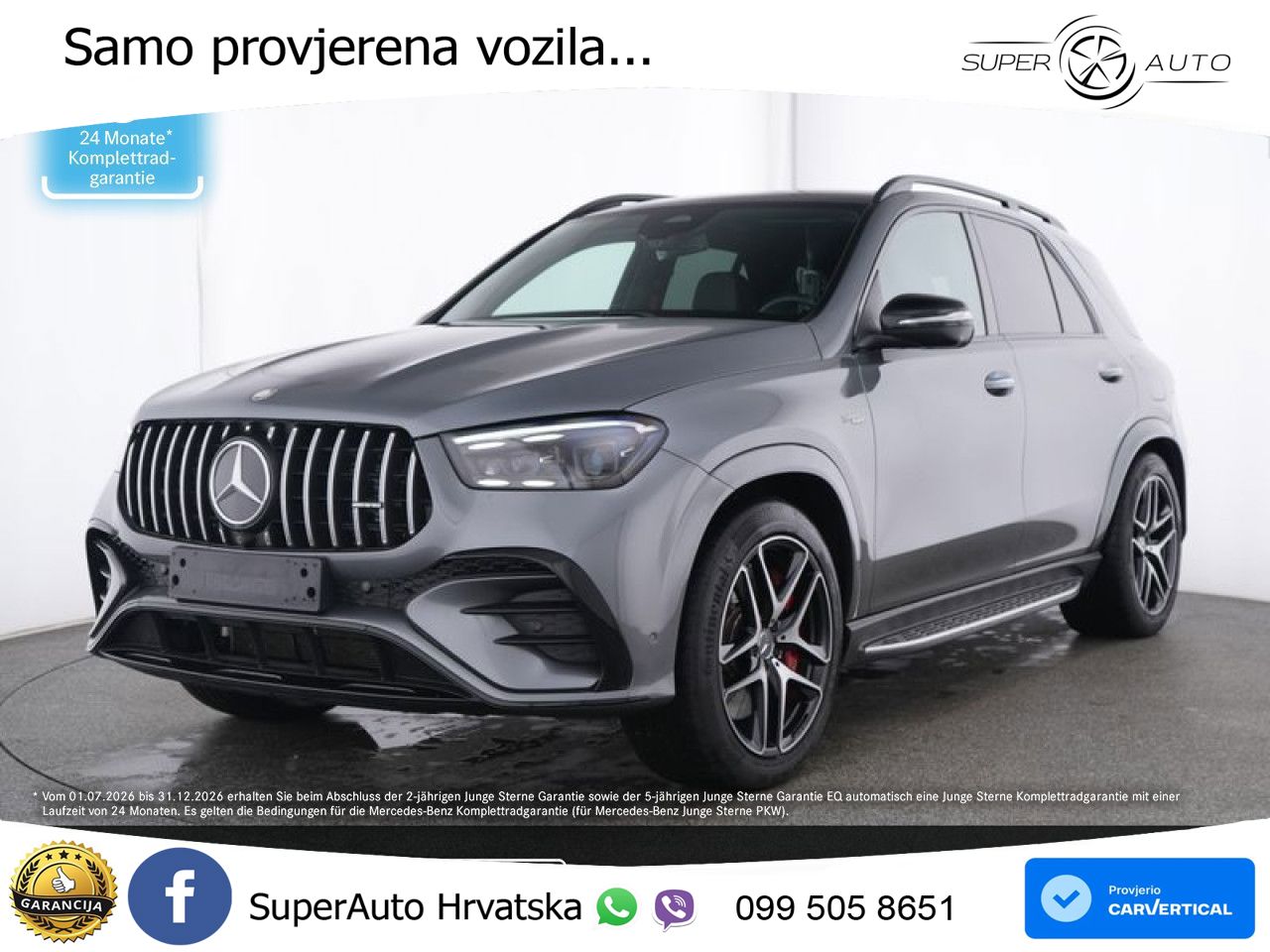 Mercedes AMG GLE 53 (544 KS) Hybrid 4MATIC+ 9G-TRONIC ACC+HEAD+GR SJED+360+PANO