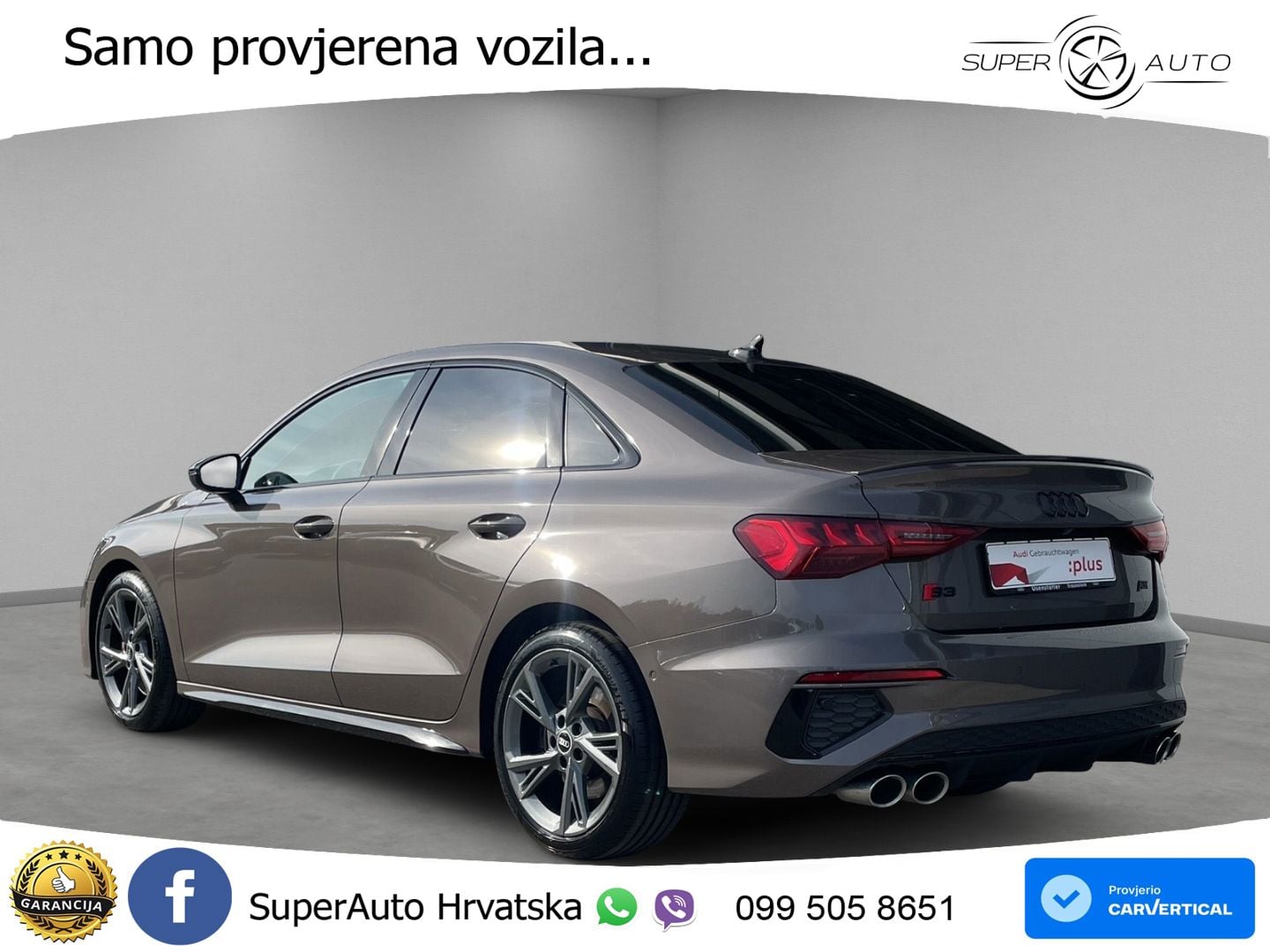 Audi S3 Limuzina 2.0 TFSI (310 KS) quattro S tronic LED+GR SJED+ACC