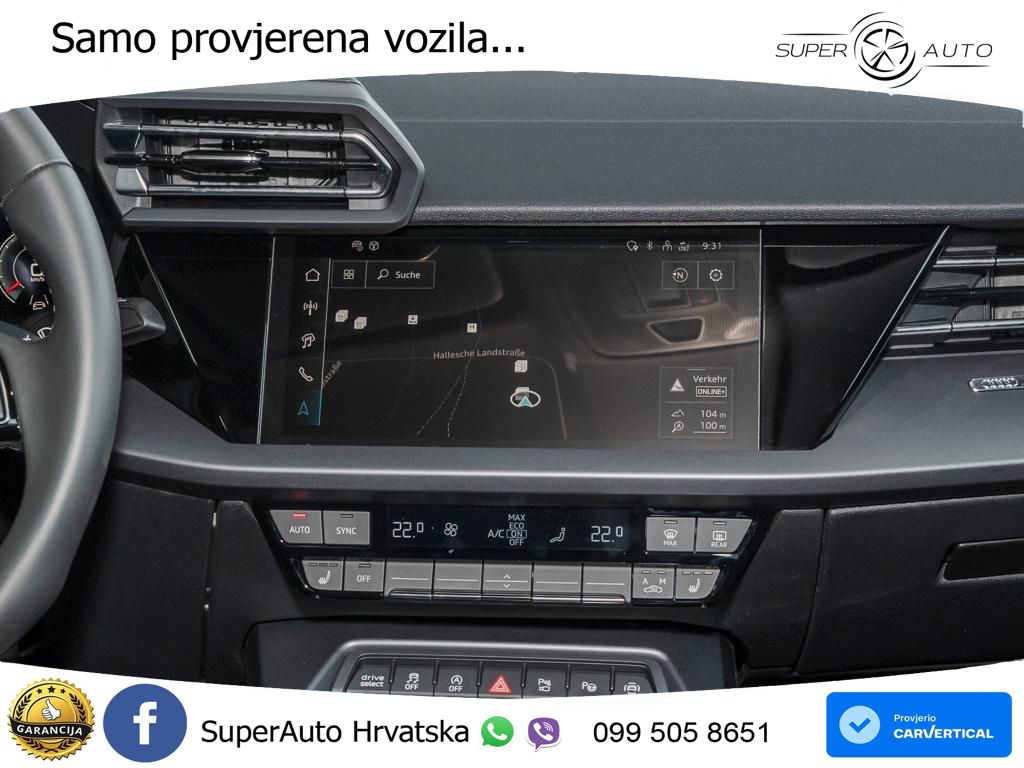 Audi A3 Sportback 30 TFSI (116 KS) Mild Hybrid S tronic LED+GR SJED+ACC