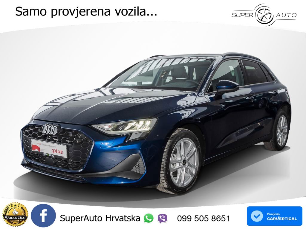 Audi A3 Sportback 30 TFSI (116 KS) Mild Hybrid S tronic LED+GR SJED+ACC
