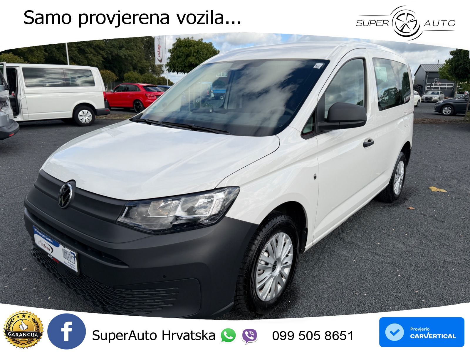 Volkswagen Caddy 2,0TDI Cargo  Navi Klimatr.  Sitzh. 1.Hand 102 KS