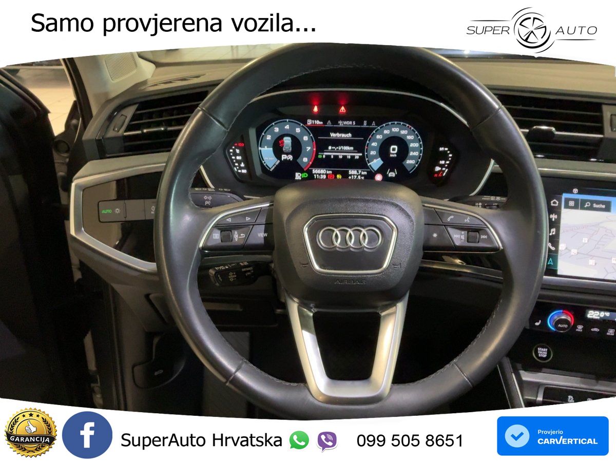 Audi Q3 35 TFSI (150 KS) S tronic advanced LED+GR SJED+ACC