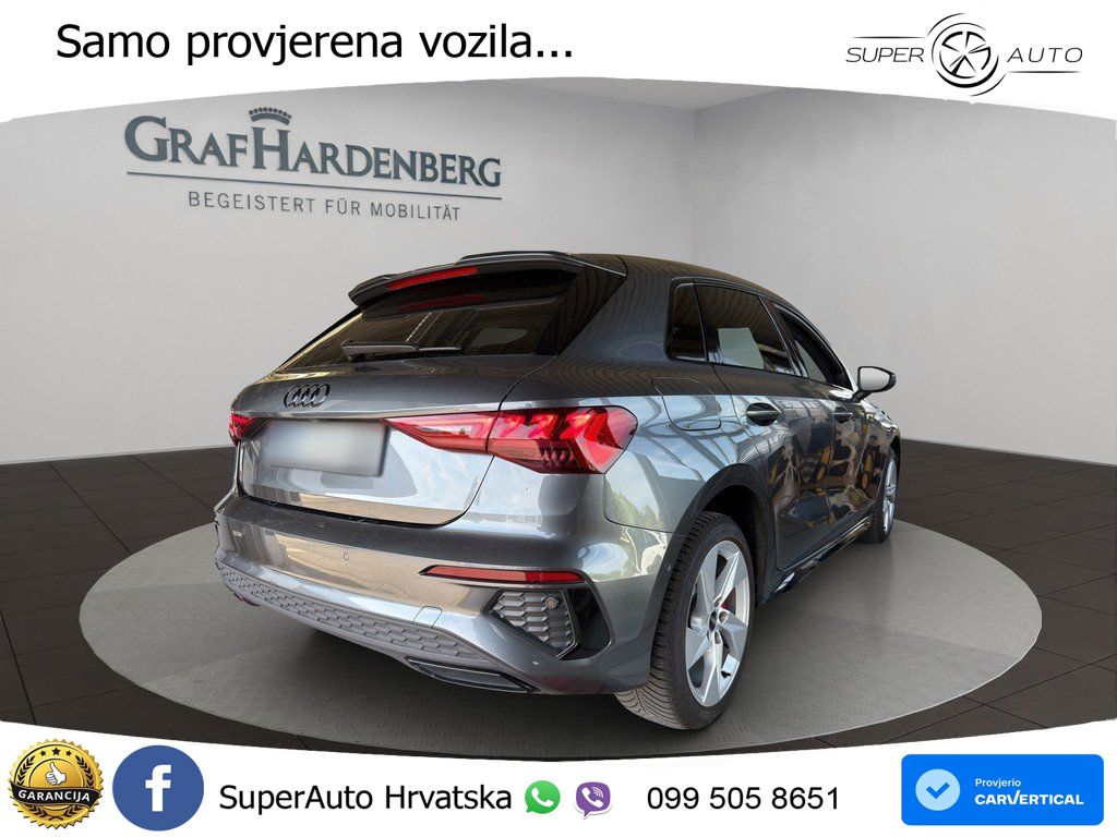 Audi A3 45 TFSIe (245 KS) S tronic S line LED+GR SJED+ACC