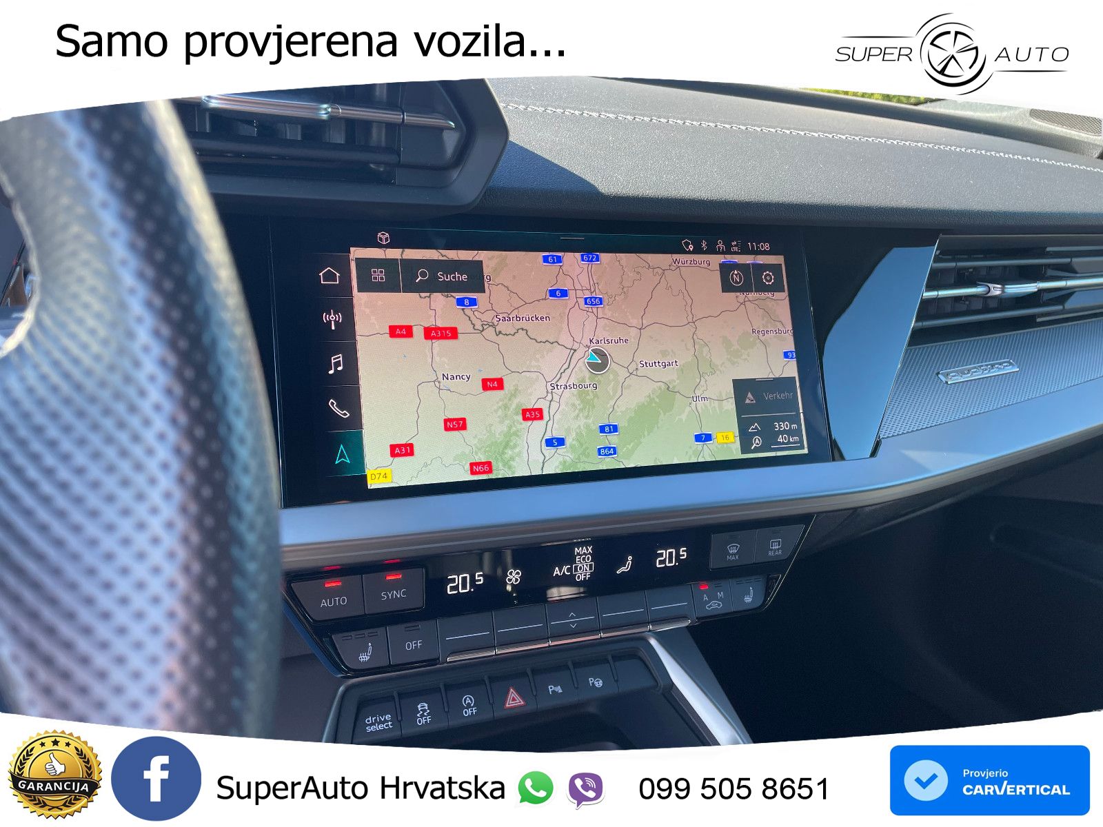 Audi A3 40 TFSI (190 KS) quattro S tronic S line LED+GR SJED+ACC