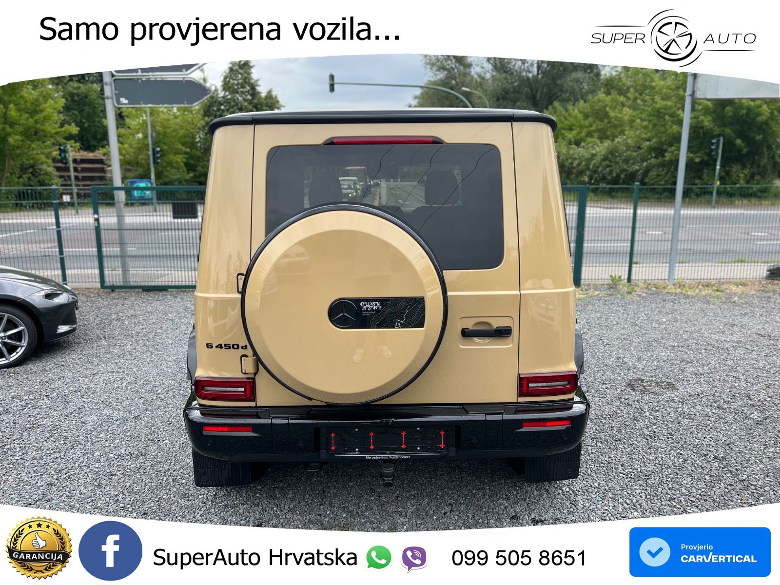 Mercedes G 450d Long (367 KS) 4MATIC 9G-TRONIC AMG ZRAČNI+ACC+4xGR SJED+KAM