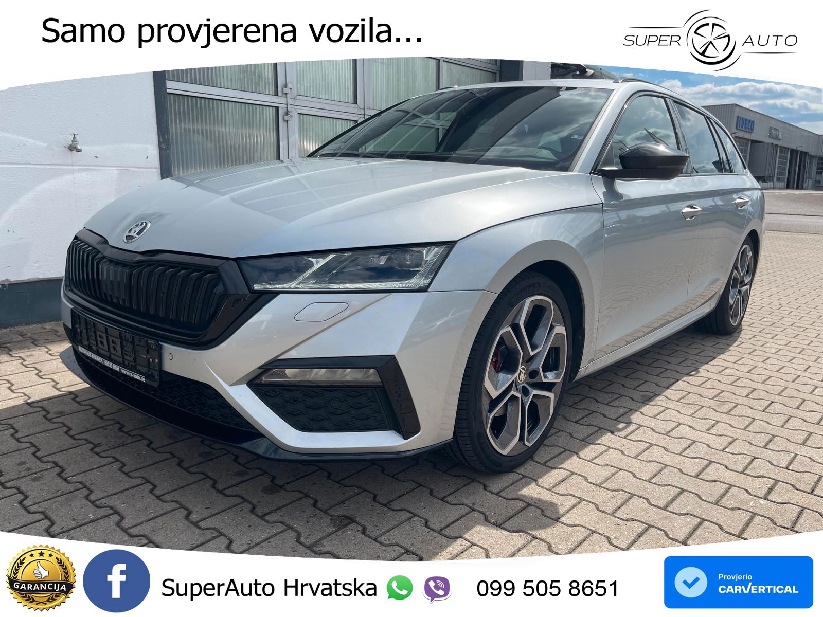 Škoda Octavia Combi RS 2.0 TDI (200 KS) DSG LED+GR SJED+ACC
