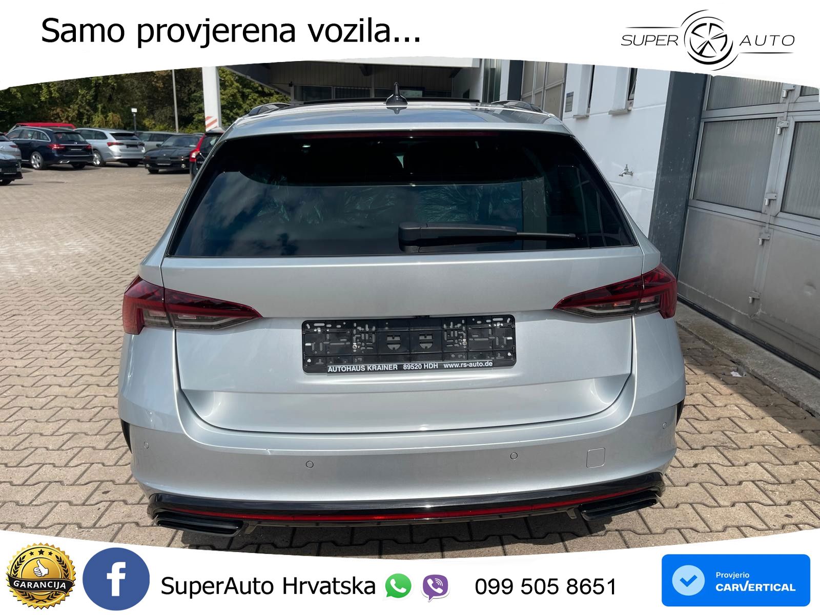 Škoda Octavia Combi RS 2.0 TDI (200 KS) DSG LED+GR SJED+ACC