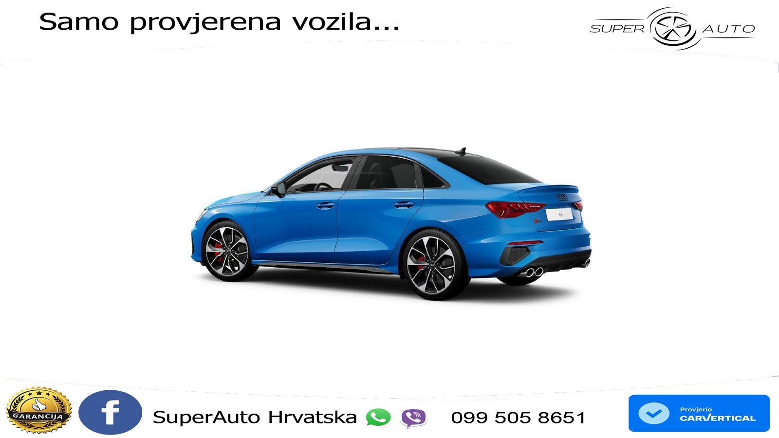 Audi S3 Limuzina 2.0 TFSI (310 KS) quattro S tronic