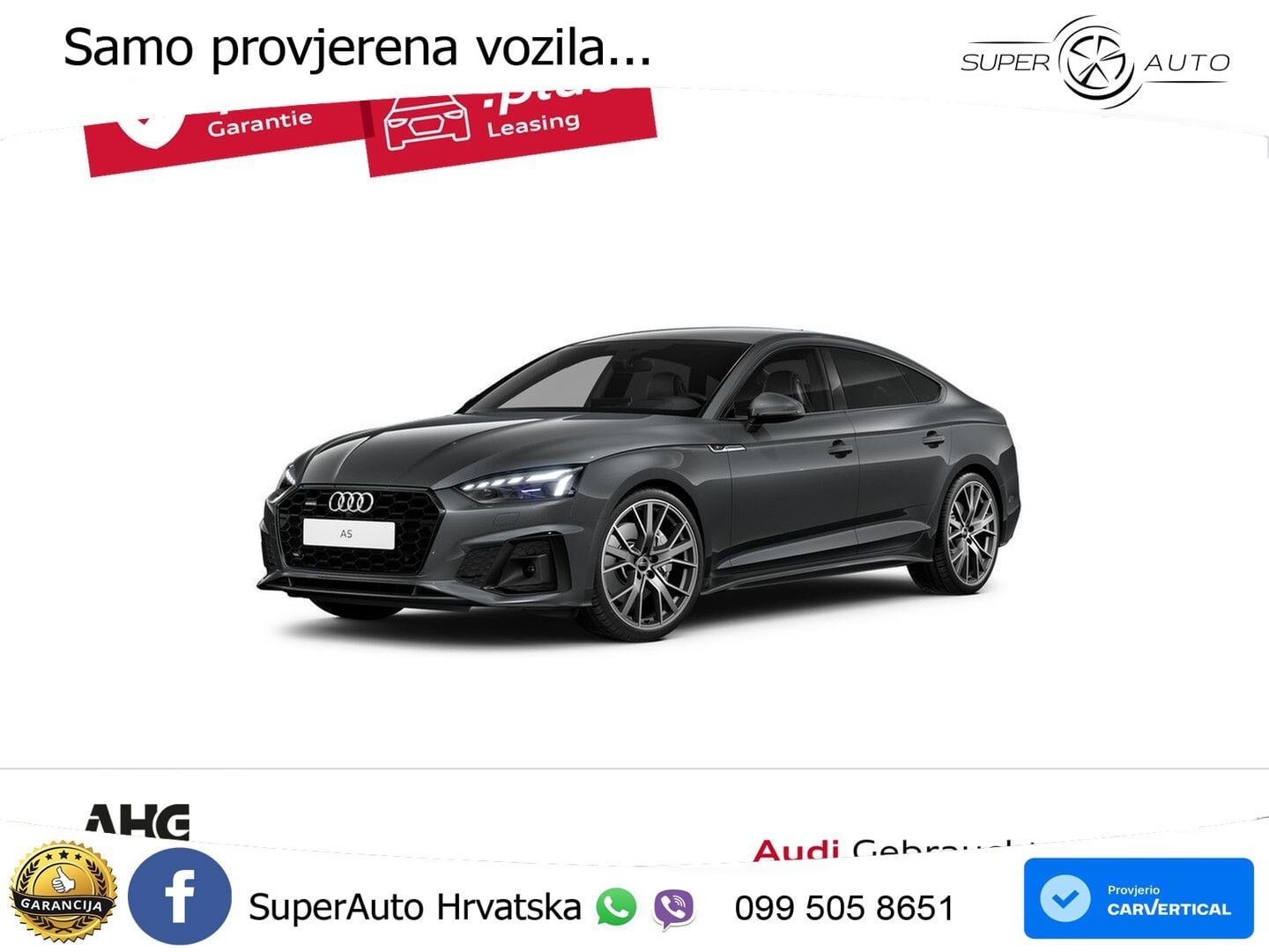 Audi A5 Sportback 45 TFSI (265 KS) quattro S tronic S line MATRIX+GR SJED+KAM