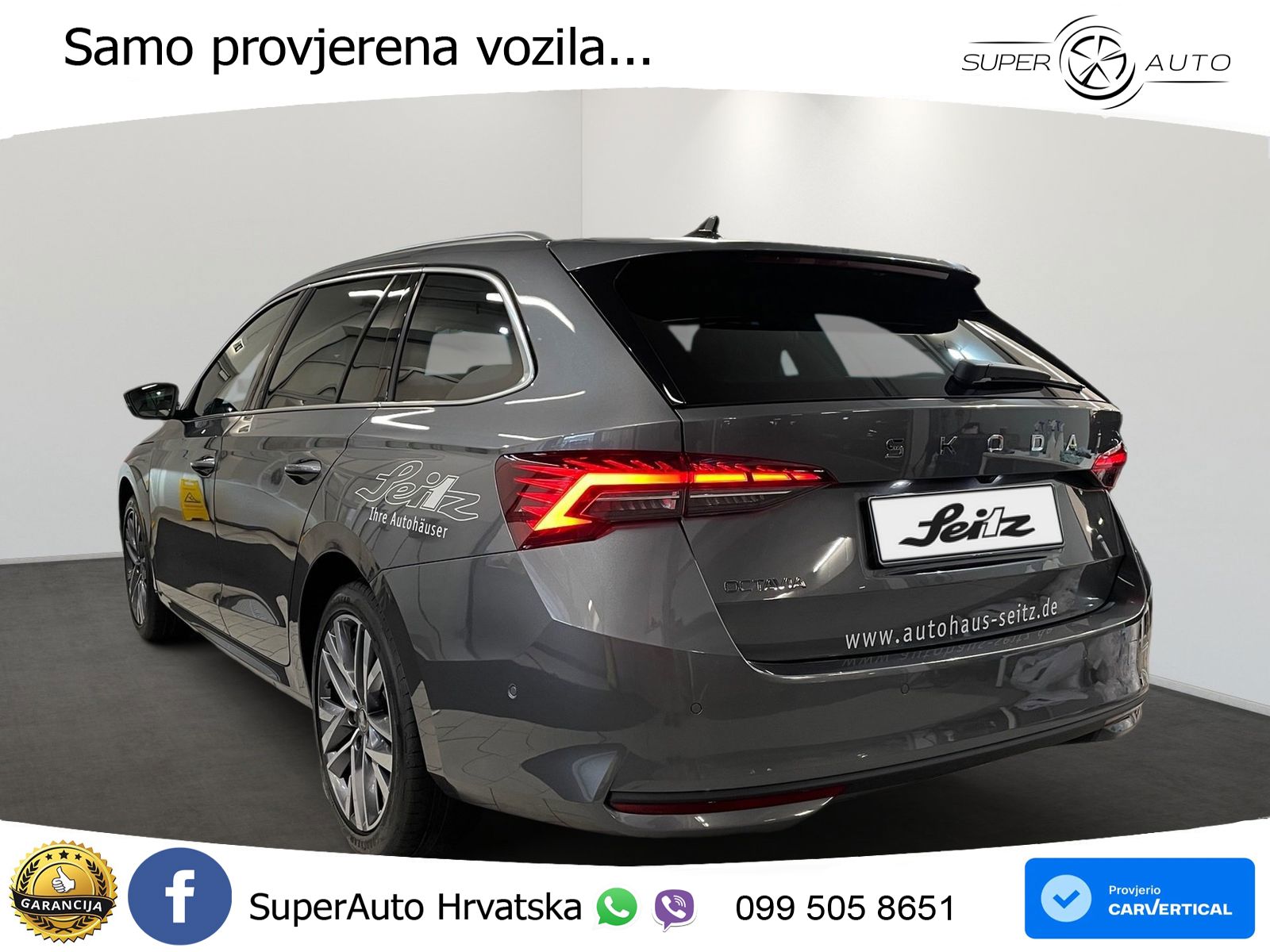 Škoda Octavia Combi 1.5 TSI (150 KS) DSG Selection MATRIX+GR SJED+KAM