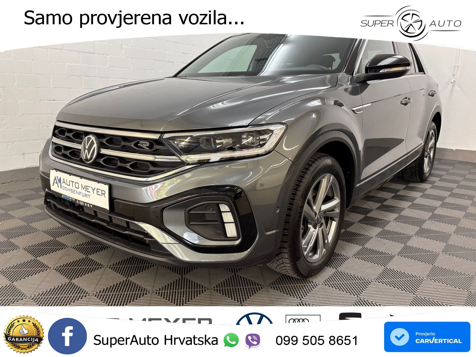 Volkswagen T-Roc 1.5 TSI (150 KS) DSG R-Line LED+GR SJED+ACC