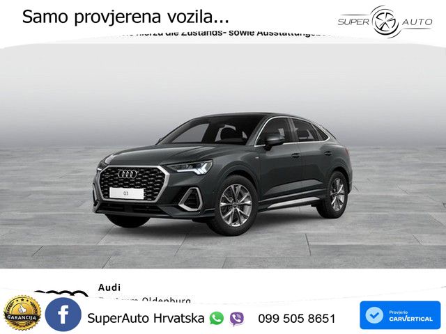 Audi Q3 II Sportback 40 TFSI (190 KS) quattro S tronic S line MATRIX+GR SJED+KAM