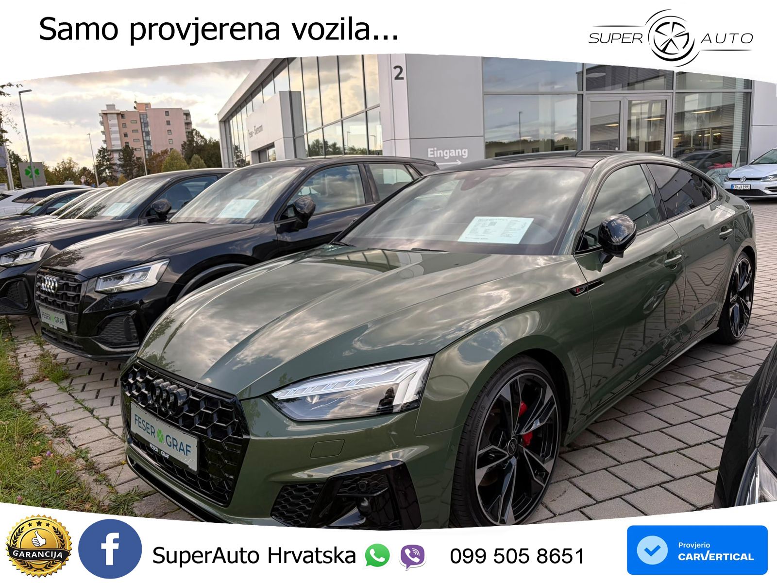 Audi A5 Sportback 45 TFSI (265 KS) quattro S tronic 2x S line MATRIX+GR SJED+KAM