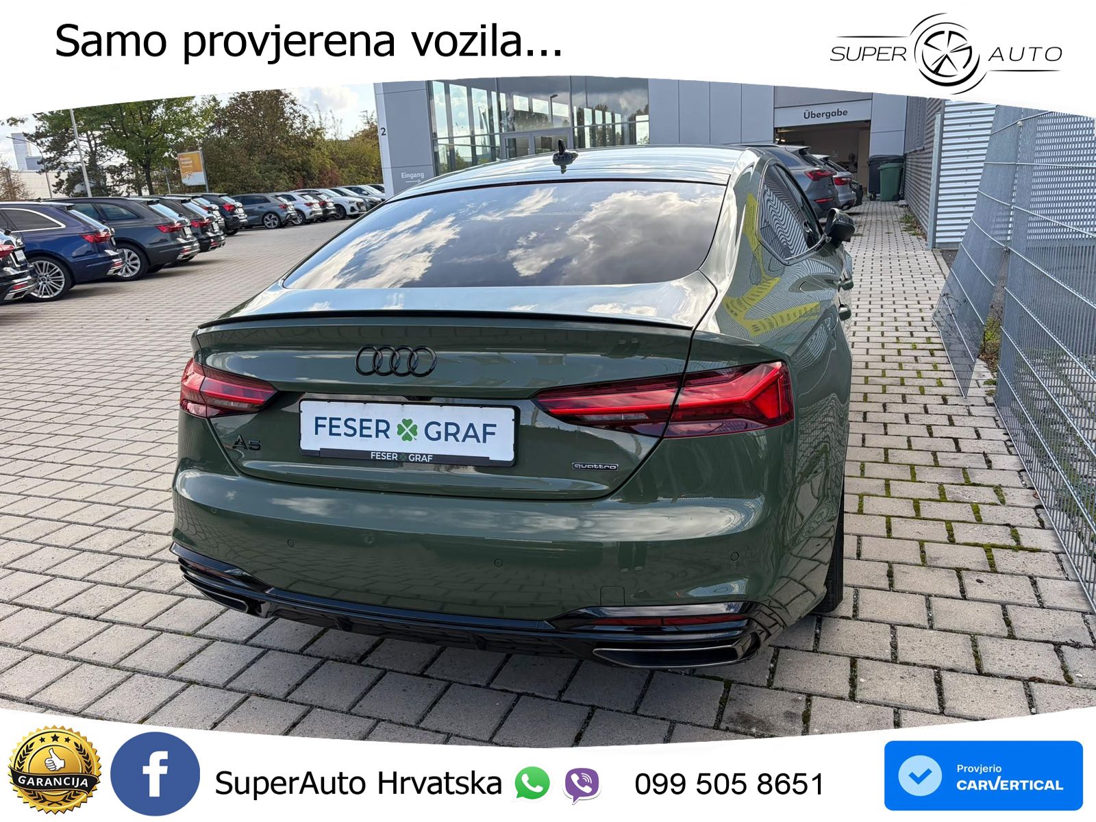 Audi A5 Sportback 45 TFSI (265 KS) quattro S tronic 2x S line MATRIX+GR SJED+KAM