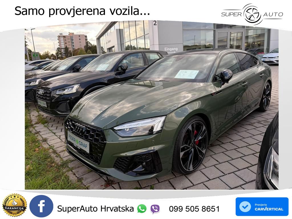 Audi A5 Sportback 45 TFSI (265 KS) quattro S tronic 2x S line MATRIX+GR SJED+KAM
