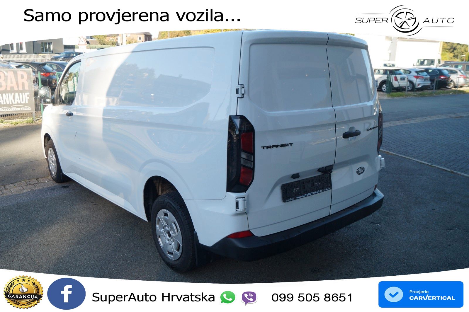 Ford Transit Custom Kasten 320 L2*LED*Leder*3-Sitzer* 136 KS