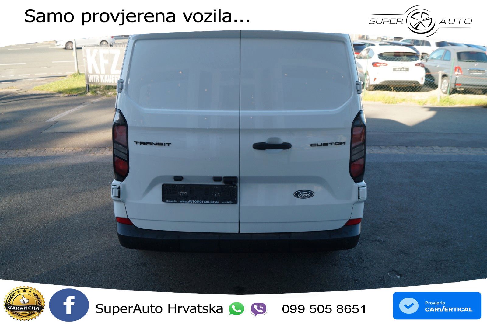 Ford Transit Custom Kasten 320 L2*LED*Leder*3-Sitzer* 136 KS