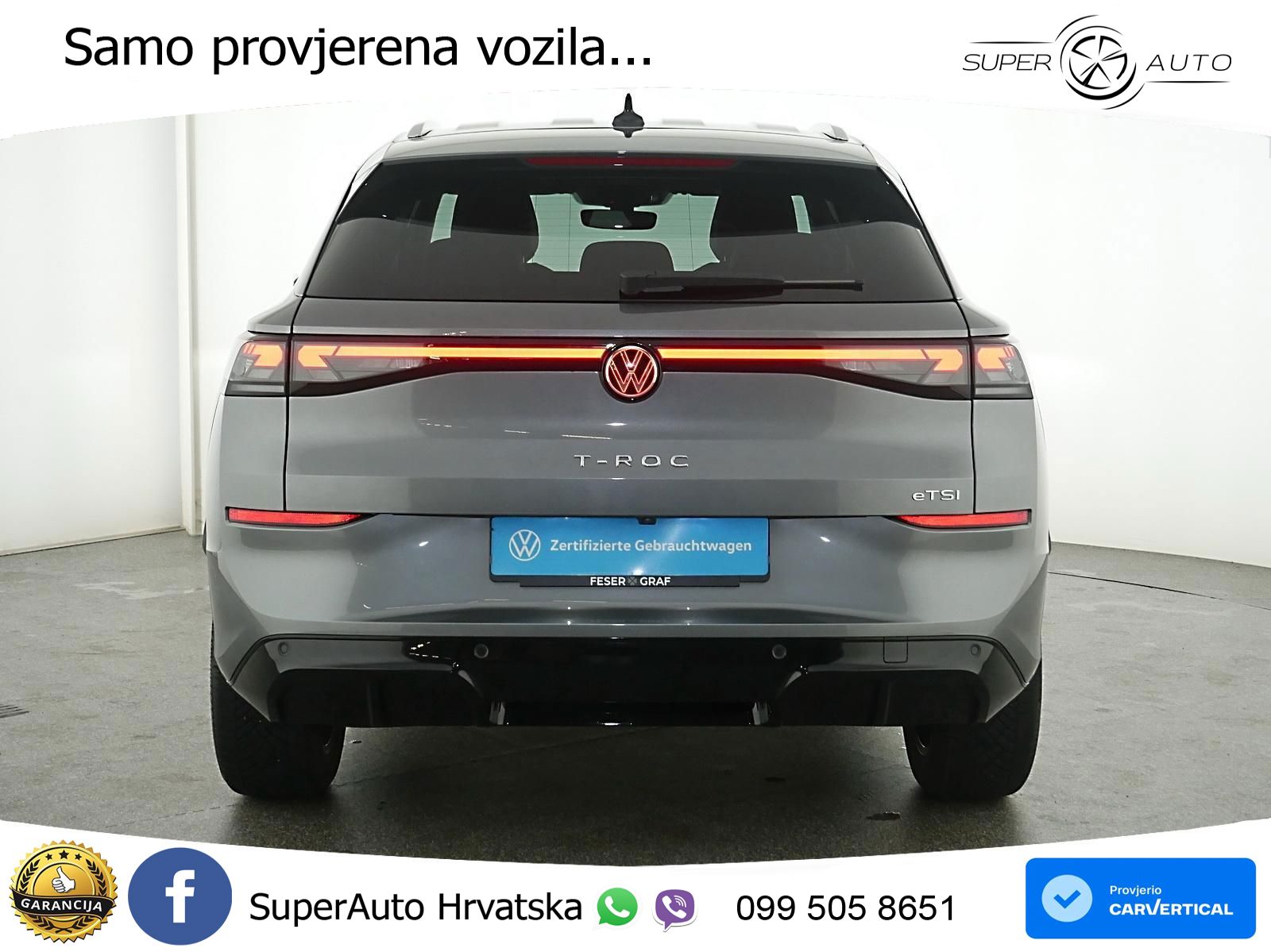 Volkswagen T-Roc 1.5 eTSI (150 KS)  DSG R-Line LED+GR SJED+ACC