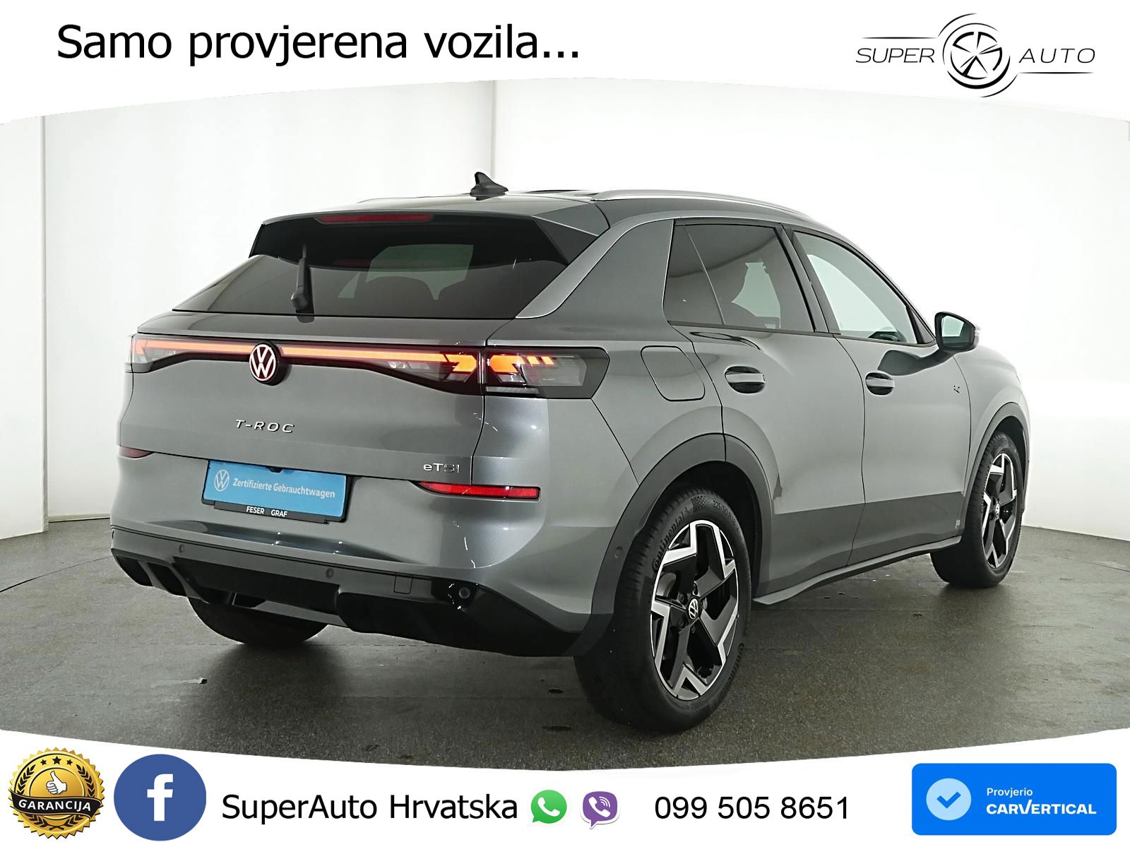 Volkswagen T-Roc 1.5 eTSI (150 KS)  DSG R-Line LED+GR SJED+ACC