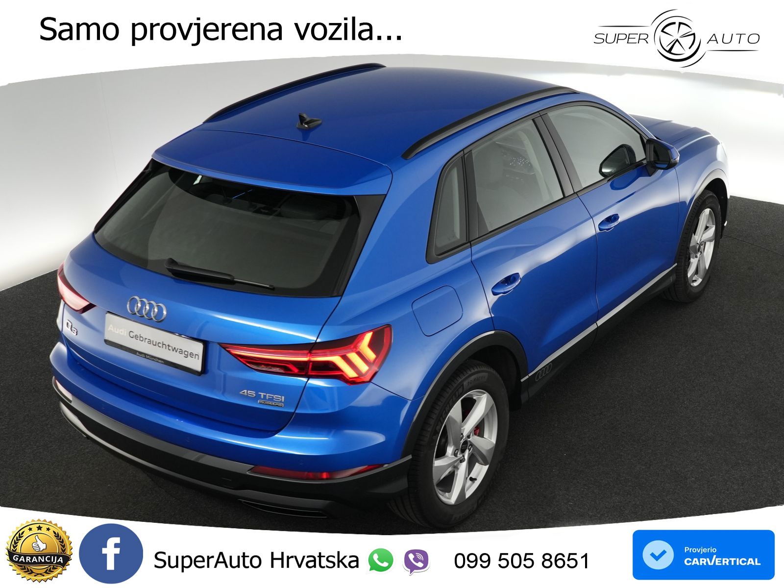 Audi Q3 45 TFSI (245 KS) quattro S tronic advanced LED+GR SJED+ACC