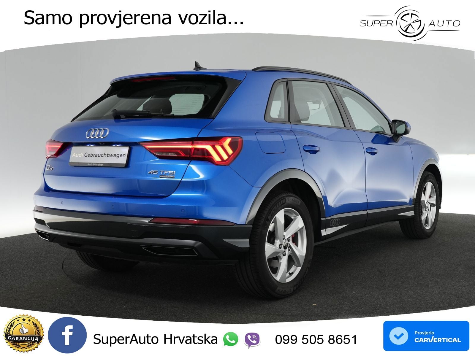 Audi Q3 45 TFSI (245 KS) quattro S tronic advanced LED+GR SJED+ACC