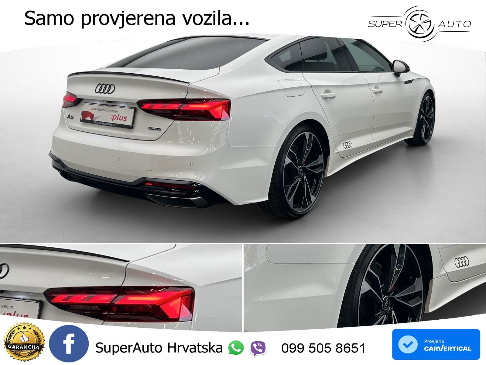 Audi A5 Sportback  40 TFSI (204 KS) quattro S tronic 2x S line LED+GR SJED+ACC
