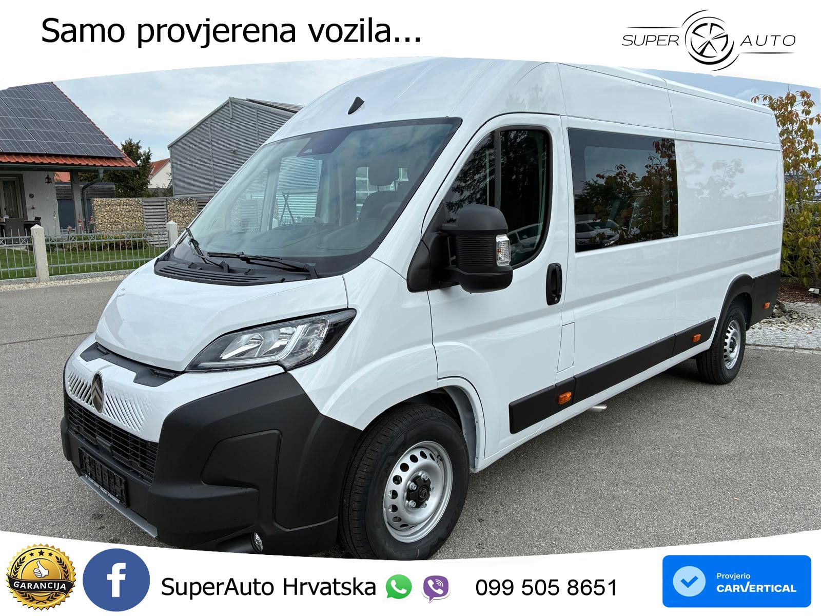 Citroën Jumper 180 BlueHDI L4H2 Doka KA *7-Sitzer*Kamera 179 KS