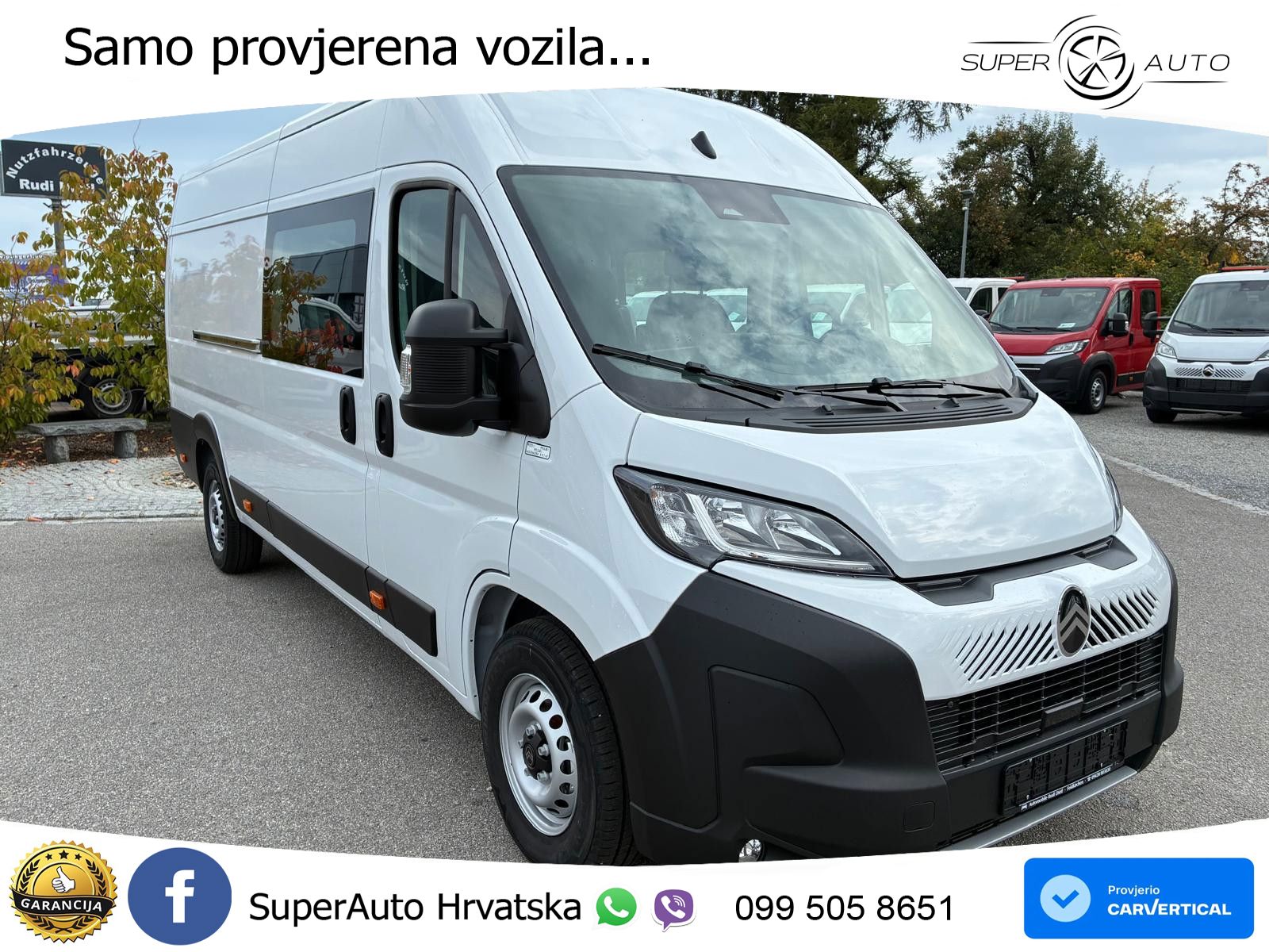 Citroën Jumper 180 BlueHDI L4H2 Doka KA *7-Sitzer*Kamera 179 KS